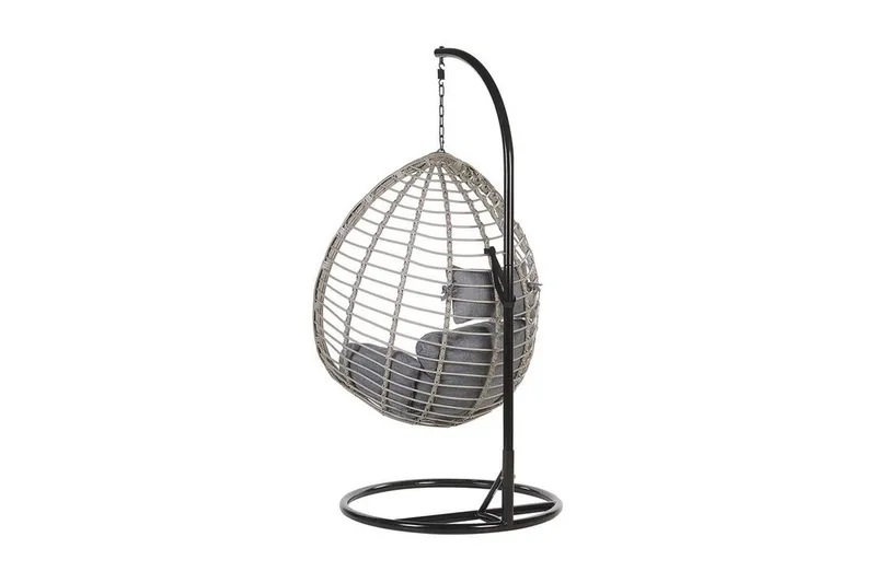 Parylak Hängstol Utomhus med Stativ - Grå - Utemöbler & utemiljö - Utestol & trädgårdsstol - Hängfåtölj & hängstol utomhus