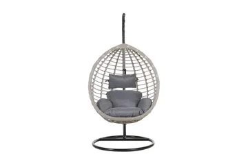 Parylak Hängstol Utomhus med Stativ - Grå - Utemöbler & utemiljö - Utestol & trädgårdsstol - Hängfåtölj & hängstol utomhus