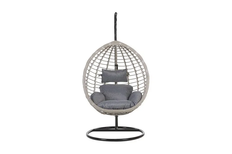 Parylak Hängstol Utomhus med Stativ - Grå - Utemöbler & utemiljö - Utestol & trädgårdsstol - Hängfåtölj & hängstol utomhus