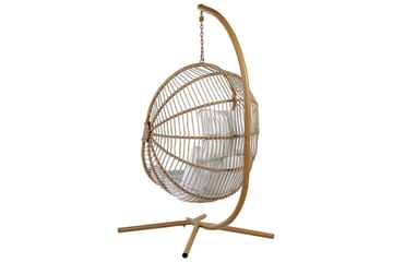 Hängstol Acri - Beige, vit - Utemöbler & utemiljö - Utestol & trädgårdsstol - Hängfåtölj & hängstol utomhus