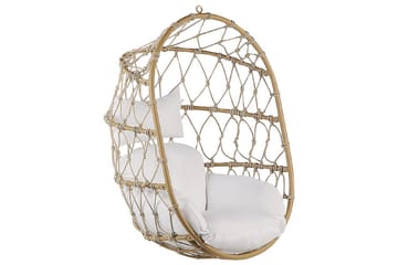 Hängstol Adria - Beige, vit - Utemöbler & utemiljö - Utestol & trädgårdsstol - Hängfåtölj & hängstol utomhus