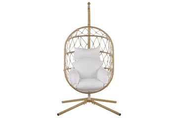 Hängstol Adria - Beige, vit - Utemöbler & utemiljö - Utestol & trädgårdsstol - Hängfåtölj & hängstol utomhus