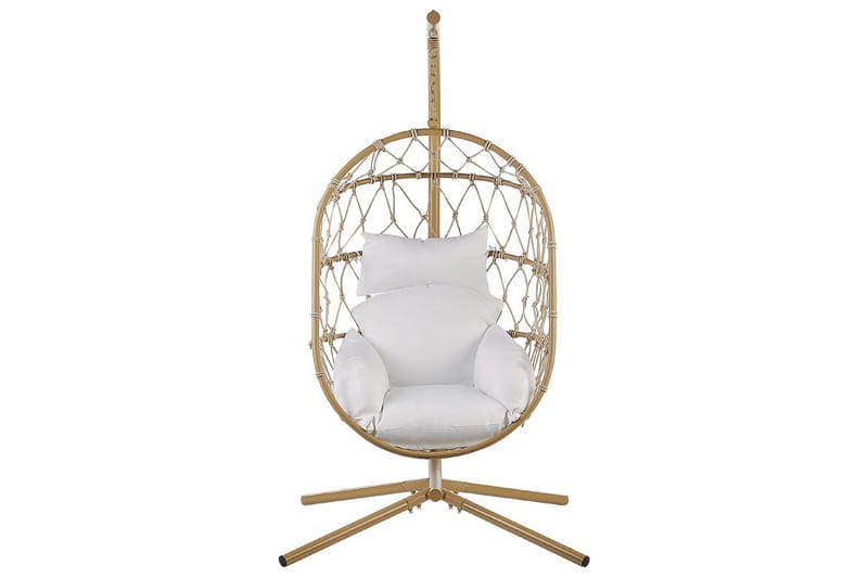 Hängstol Adria - Beige, vit - Utemöbler & utemiljö - Utestol & trädgårdsstol - Hängfåtölj & hängstol utomhus