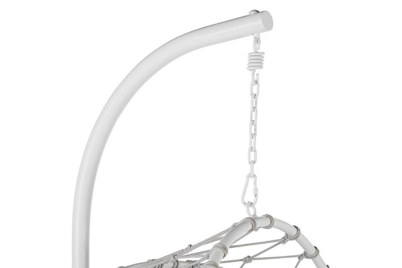 Hängstol Adria - Vit, Grå - Utemöbler & utemiljö - Utestol & trädgårdsstol - Hängfåtölj & hängstol utomhus