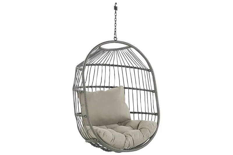 Hängstol Alba - Svart, Grå - Utemöbler & utemiljö - Utestol & trädgårdsstol - Hängfåtölj & hängstol utomhus