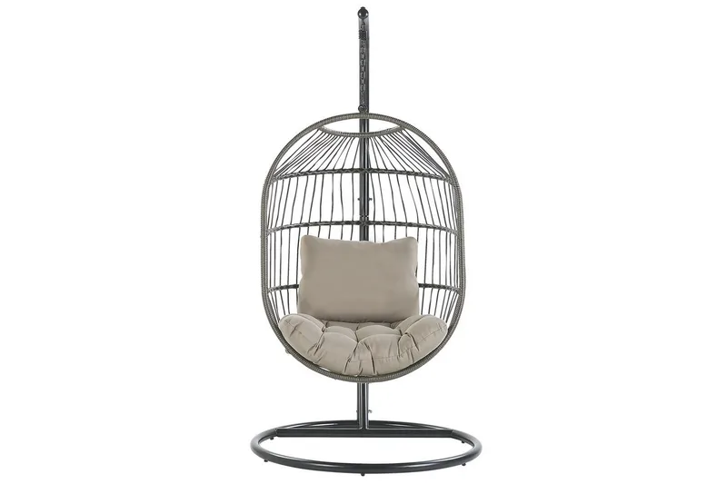 Hängstol Alba - Svart, Grå - Utemöbler & utemiljö - Utestol & trädgårdsstol - Hängfåtölj & hängstol utomhus
