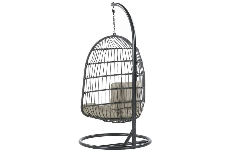 Hängstol Allera - Svart, Grå - Utemöbler & utemiljö - Utestol & trädgårdsstol - Hängfåtölj & hängstol utomhus