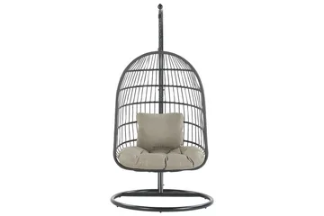 Hängstol Allera - Svart, Grå - Utemöbler & utemiljö - Utestol & trädgårdsstol - Hängfåtölj & hängstol utomhus