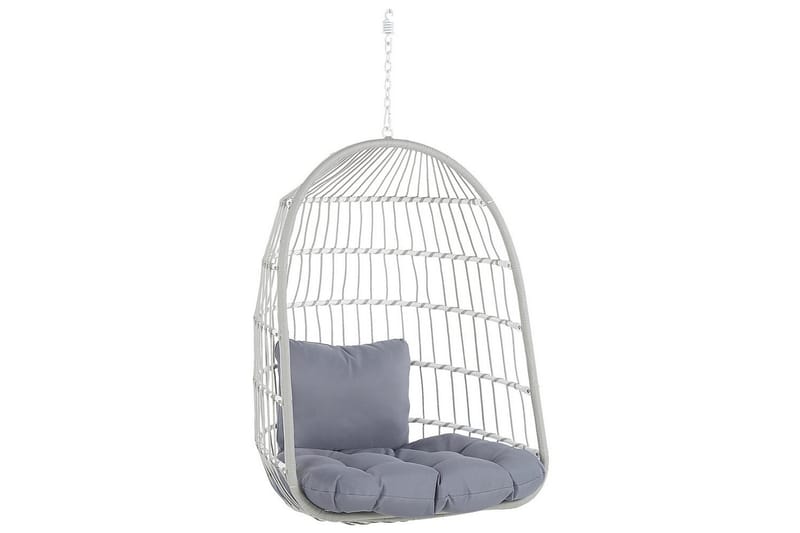 Hängstol Allera - Vit, Grå - Utemöbler & utemiljö - Utestol & trädgårdsstol - Hängfåtölj & hängstol utomhus