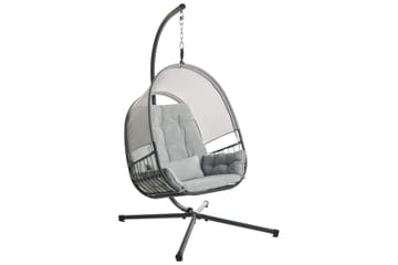 Hängstol Alviano - Ljusgrå - Utemöbler & utemiljö - Utestol & trädgårdsstol - Hängfåtölj & hängstol utomhus