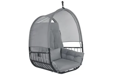 Hängstol Alviano - Mörkgrå - Utemöbler & utemiljö - Utestol & trädgårdsstol - Hängfåtölj & hängstol utomhus