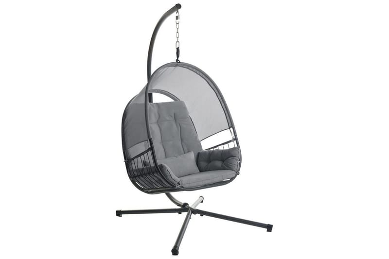 Hängstol Alviano - Mörkgrå - Utemöbler & utemiljö - Utestol & trädgårdsstol - Hängfåtölj & hängstol utomhus