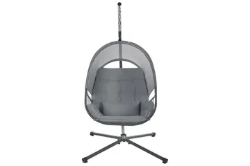 Hängstol Alviano - Mörkgrå - Utemöbler & utemiljö - Utestol & trädgårdsstol - Hängfåtölj & hängstol utomhus