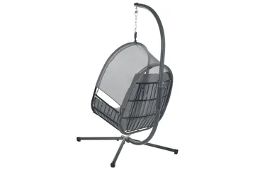 Hängstol Alviano - Mörkgrå - Utemöbler & utemiljö - Utestol & trädgårdsstol - Hängfåtölj & hängstol utomhus