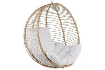 Hängstol Arco - Beige, vit - Utemöbler & utemiljö - Utestol & trädgårdsstol - Hängfåtölj & hängstol utomhus