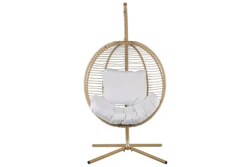 Hängstol Arco - Beige, vit - Utemöbler & utemiljö - Utestol & trädgårdsstol - Hängfåtölj & hängstol utomhus