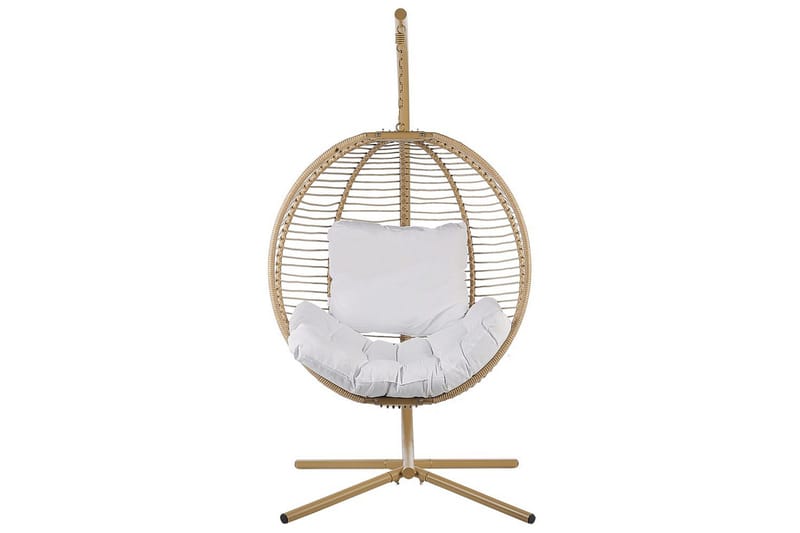 Hängstol Arco - Beige, vit - Utemöbler & utemiljö - Utestol & trädgårdsstol - Hängfåtölj & hängstol utomhus