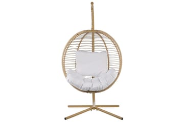 Hängstol Arco - Beige, vit - Utemöbler & utemiljö - Utestol & trädgårdsstol - Hängfåtölj & hängstol utomhus