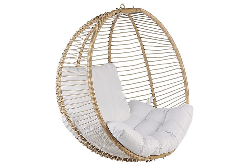 Hängstol Arco - Beige, vit - Utemöbler & utemiljö - Utestol & trädgårdsstol - Hängfåtölj & hängstol utomhus