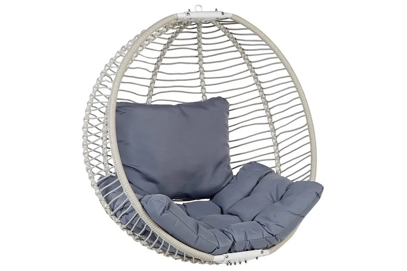 Hängstol Arco - Vit, Grå - Utemöbler & utemiljö - Utestol & trädgårdsstol - Hängfåtölj & hängstol utomhus
