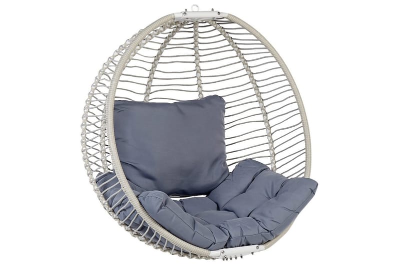 Hängstol Arco - Vit, Grå - Utemöbler & utemiljö - Utestol & trädgårdsstol - Hängfåtölj & hängstol utomhus