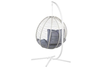 Hängstol Arco - Vit, Grå - Utemöbler & utemiljö - Utestol & trädgårdsstol - Hängfåtölj & hängstol utomhus