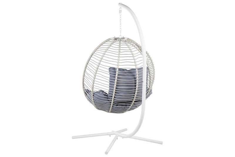 Hängstol Arco - Vit, Grå - Utemöbler & utemiljö - Utestol & trädgårdsstol - Hängfåtölj & hängstol utomhus