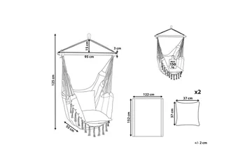 Hängstol Bonea - Ljusgrå - Utemöbler & utemiljö - Utestol & trädgårdsstol - Hängfåtölj & hängstol utomhus
