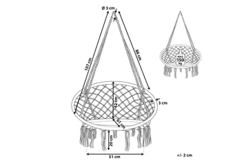 Hängstol Gabella - Svart - Utemöbler & utemiljö - Utestol & trädgårdsstol - Hängfåtölj & hängstol utomhus