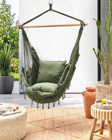 Hängstol utomhus Bonea Bomull - Grön - Utemöbler & utemiljö - Utestol & trädgårdsstol - Hängfåtölj & hängstol utomhus