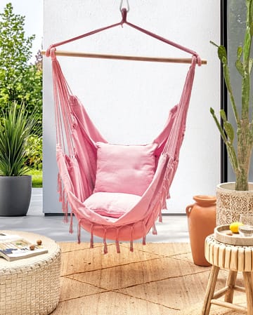 Hängstol utomhus Bonea Bomull - Rosa - Utemöbler & utemiljö - Utestol & trädgårdsstol - Hängfåtölj & hängstol utomhus
