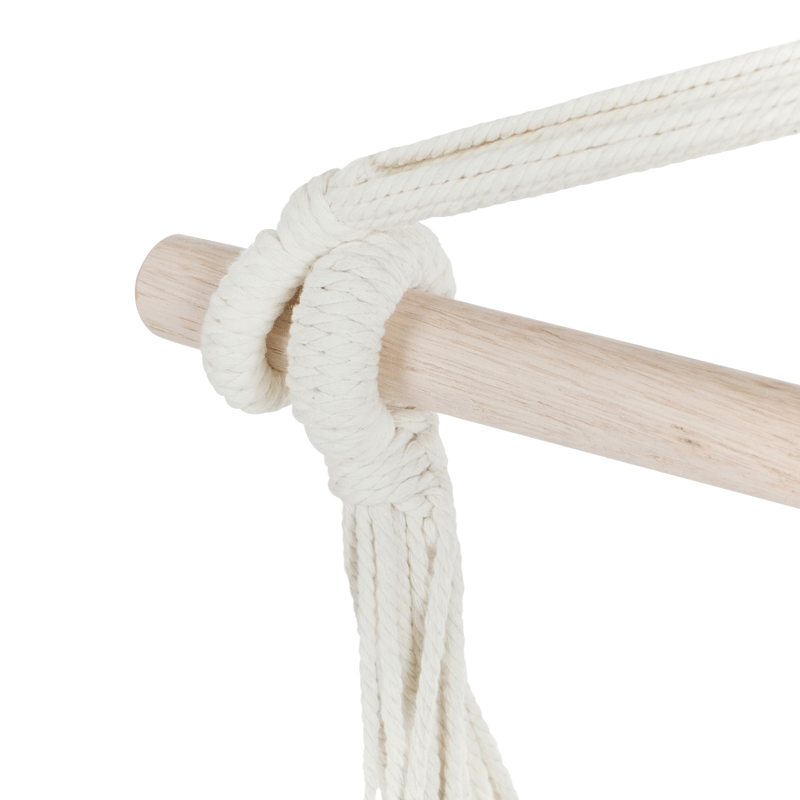 Hängstol utomhus Varena Bomull - Beige/Blå - Utemöbler & utemiljö - Utestol & trädgårdsstol - Hängfåtölj & hängstol utomhus