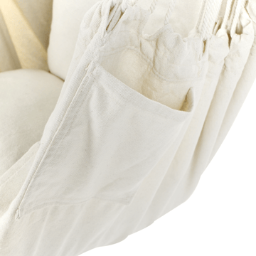 Hängstol utomhus Varena Bomull - Beige/Blå - Utemöbler & utemiljö - Utestol & trädgårdsstol - Hängfåtölj & hängstol utomhus