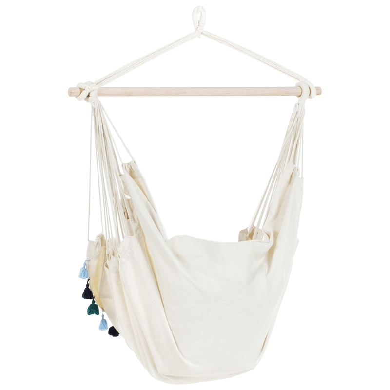 Hängstol utomhus Varena Bomull - Beige/Blå - Utemöbler & utemiljö - Utestol & trädgårdsstol - Hängfåtölj & hängstol utomhus