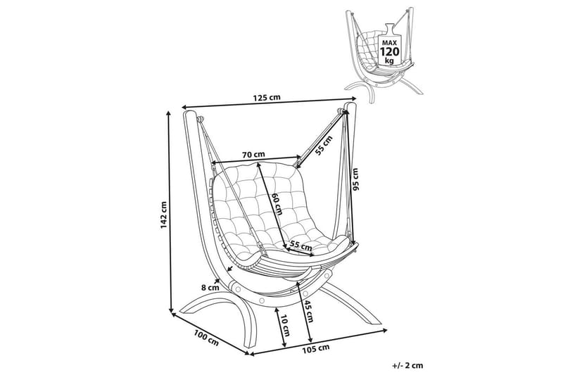 Hammock Alliste - Utemöbler & utemiljö - Utestol & trädgårdsstol - Hängfåtölj & hängstol utomhus