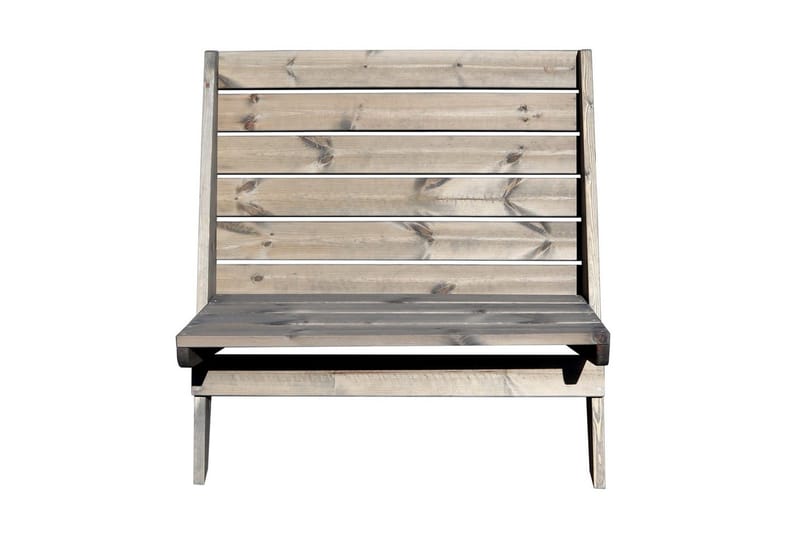 Hillerstorp EcoFurn Utestol Granny Double Furu Oljad Grå - Grå - Utemöbler & utemiljö - Utestol & trädgårdsstol - Utefåtölj & loungefåtölj