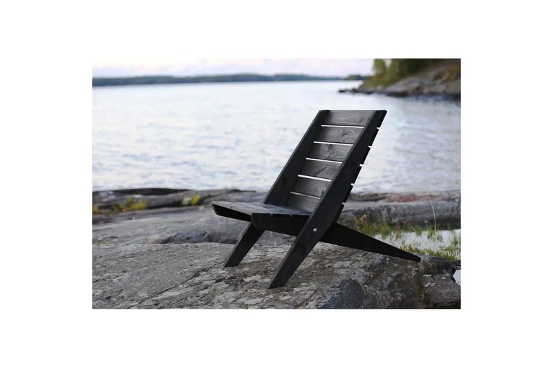 Hillerstorp EcoFurn Utestol Granny Furu Oljad Svart - Svart - Utemöbler & utemiljö - Utestol & trädgårdsstol - Utefåtölj & loungefåtölj