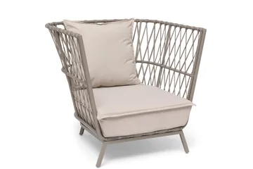 Hillerstorp Jet Set Fåtölj Lounge - Beige - Utemöbler & utemiljö - Utestol & trädgårdsstol - Utefåtölj & loungefåtölj