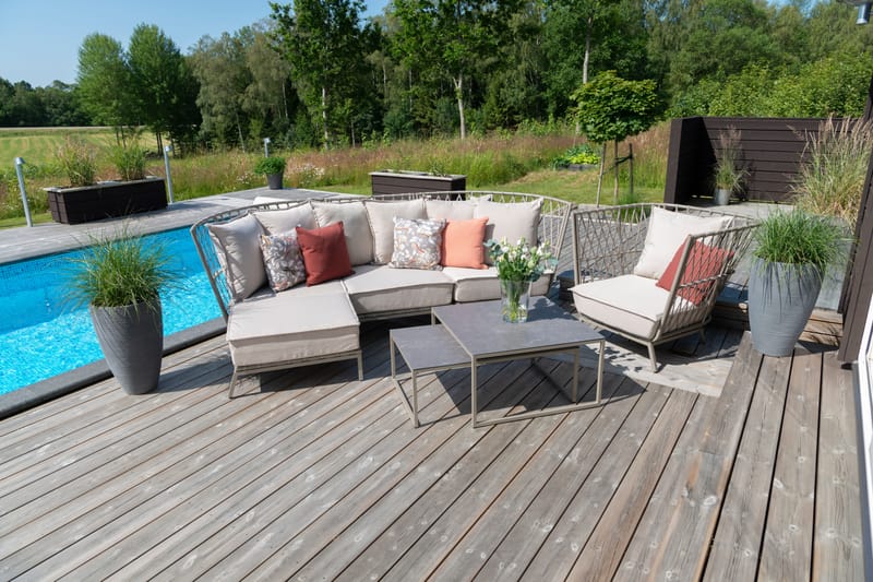 Hillerstorp Jet Set Fåtölj Lounge - Beige - Utemöbler & utemiljö - Utestol & trädgårdsstol - Utefåtölj & loungefåtölj