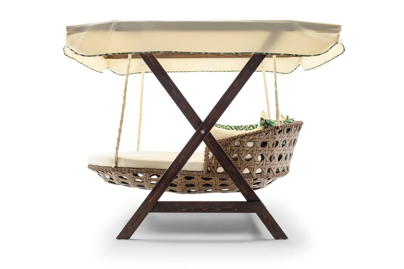 Hux Hängstol Utomhus 188x140 cm - Cream - Utemöbler & utemiljö - Utestol & trädgårdsstol - Hängfåtölj & hängstol utomhus