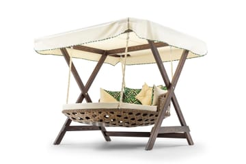 Hux Hängstol Utomhus 188x140 cm - Cream - Utemöbler & utemiljö - Utestol & trädgårdsstol - Hängfåtölj & hängstol utomhus