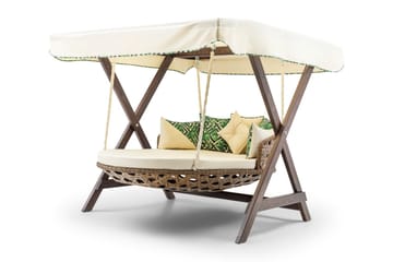 Hux Hängstol Utomhus 188x140 cm - Cream - Utemöbler & utemiljö - Utestol & trädgårdsstol - Hängfåtölj & hängstol utomhus