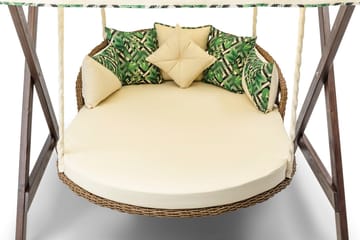 Hux Hängstol Utomhus 188x140 cm - Cream - Utemöbler & utemiljö - Utestol & trädgårdsstol - Hängfåtölj & hängstol utomhus