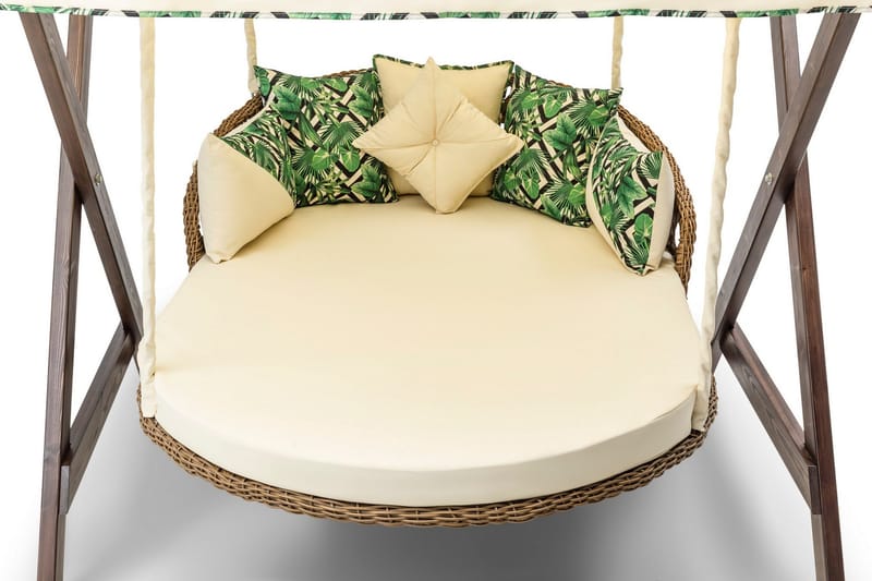 Hux Hängstol Utomhus 188x140 cm - Cream - Utemöbler & utemiljö - Utestol & trädgårdsstol - Hängfåtölj & hängstol utomhus