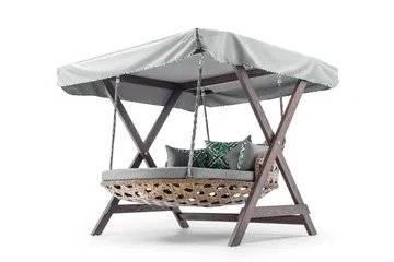 Hux Hängstol Utomhus 188x140 cm - Grå - Utemöbler & utemiljö - Utestol & trädgårdsstol - Hängfåtölj & hängstol utomhus