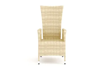 Jenny Fällbar fåtölj utomhus - Matstol ute i konstrotting - Beige - Utemöbler & utemiljö - Utestol & trädgårdsstol - Utefåtölj & loungefåtölj