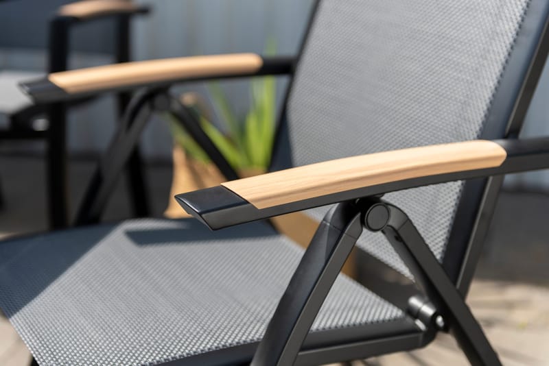 Karmstol för utomhusbruk Panama positionsstol - svart - Utemöbler & utemiljö - Utestol & trädgårdsstol - Positionsstol