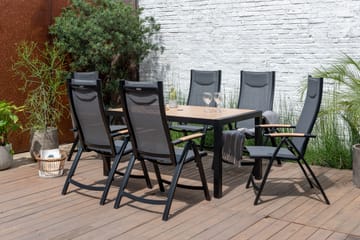 Karmstol för utomhusbruk Panama positionsstol - svart - Utemöbler & utemiljö - Utestol & trädgårdsstol - Positionsstol