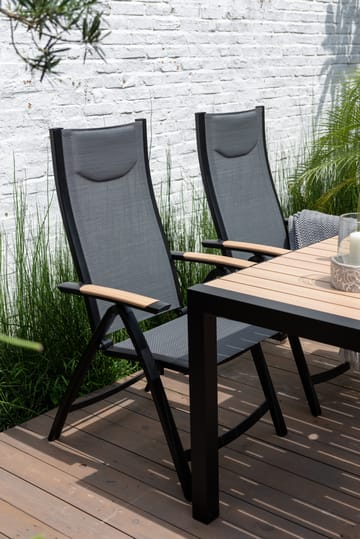 Karmstol för utomhusbruk Panama positionsstol - svart - Utemöbler & utemiljö - Utestol & trädgårdsstol - Positionsstol