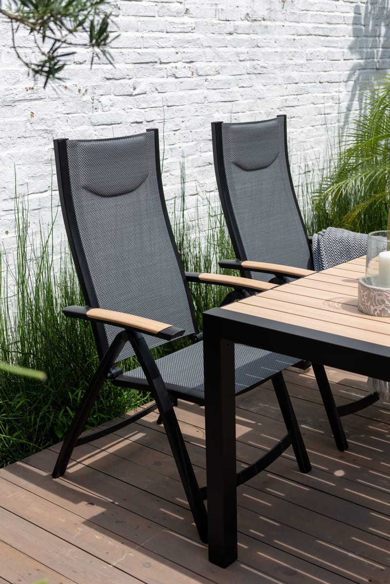 Karmstol för utomhusbruk Panama positionsstol - svart - Utemöbler & utemiljö - Utestol & trädgårdsstol - Positionsstol